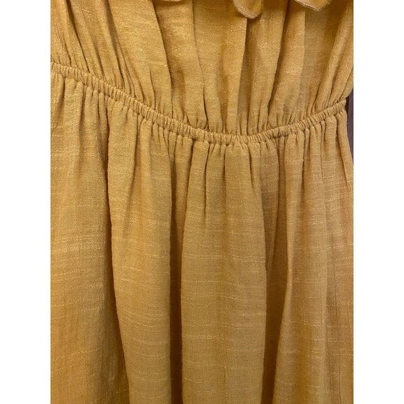 Forever 21 Strapless‎ Dress Womens Small Sunflower Flowy Cottage Tiered Hi-Low - Picture 15 of 16